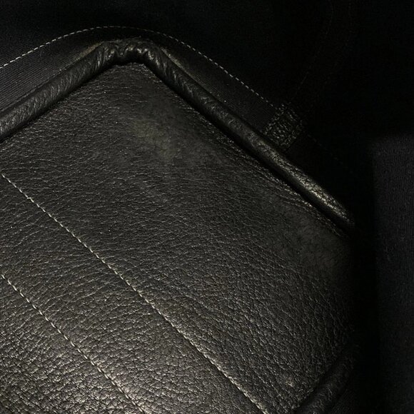 Auth HERMES Garden Party PM - Black Toile Officier Negonda Square J Tote Bag - Picture 12 of 13